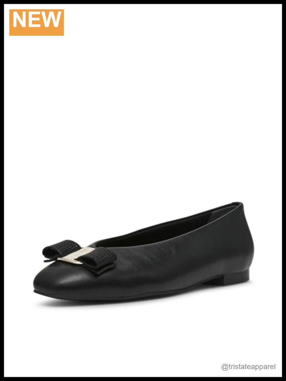 PU Leather Ballet Flat Cushioned Memory Foam Slip-On